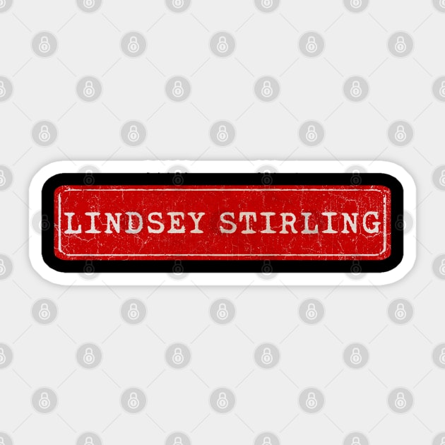 vintage retro plate Lindsey Stirling Sticker by GXg.Smx